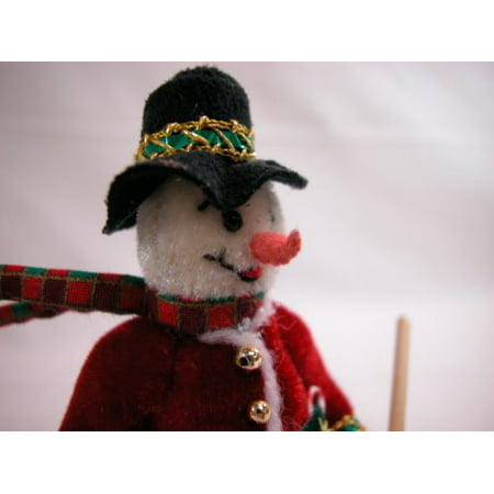 World of Miniature Bears2.75 Plush Christmas Bear Wally #612 Collectible Miniature Made by Hand 